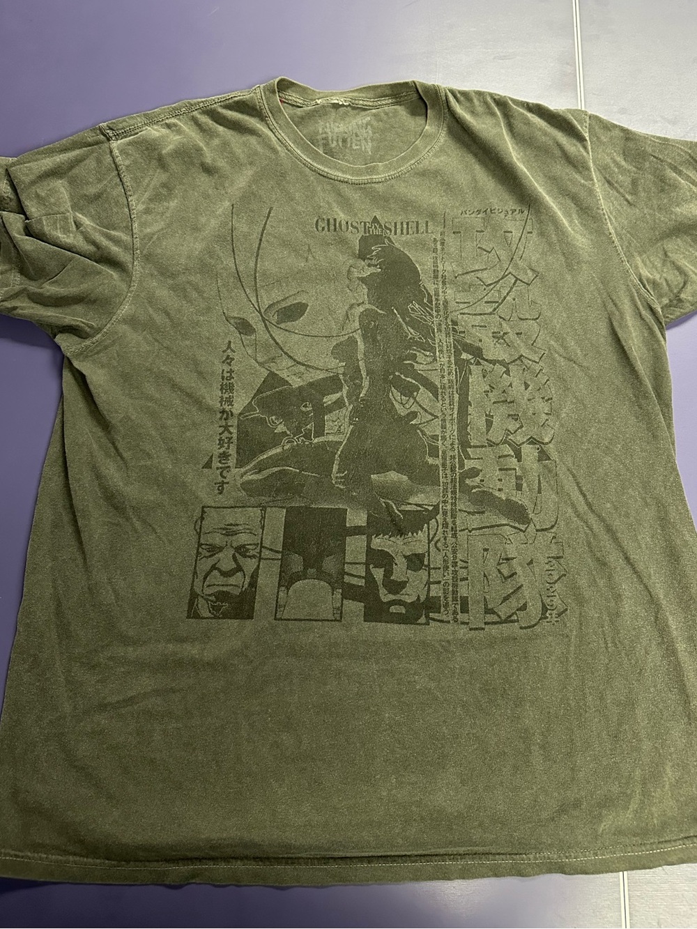 Rucking Fotten Ghost in the Shell Graphic Tee XL Horror